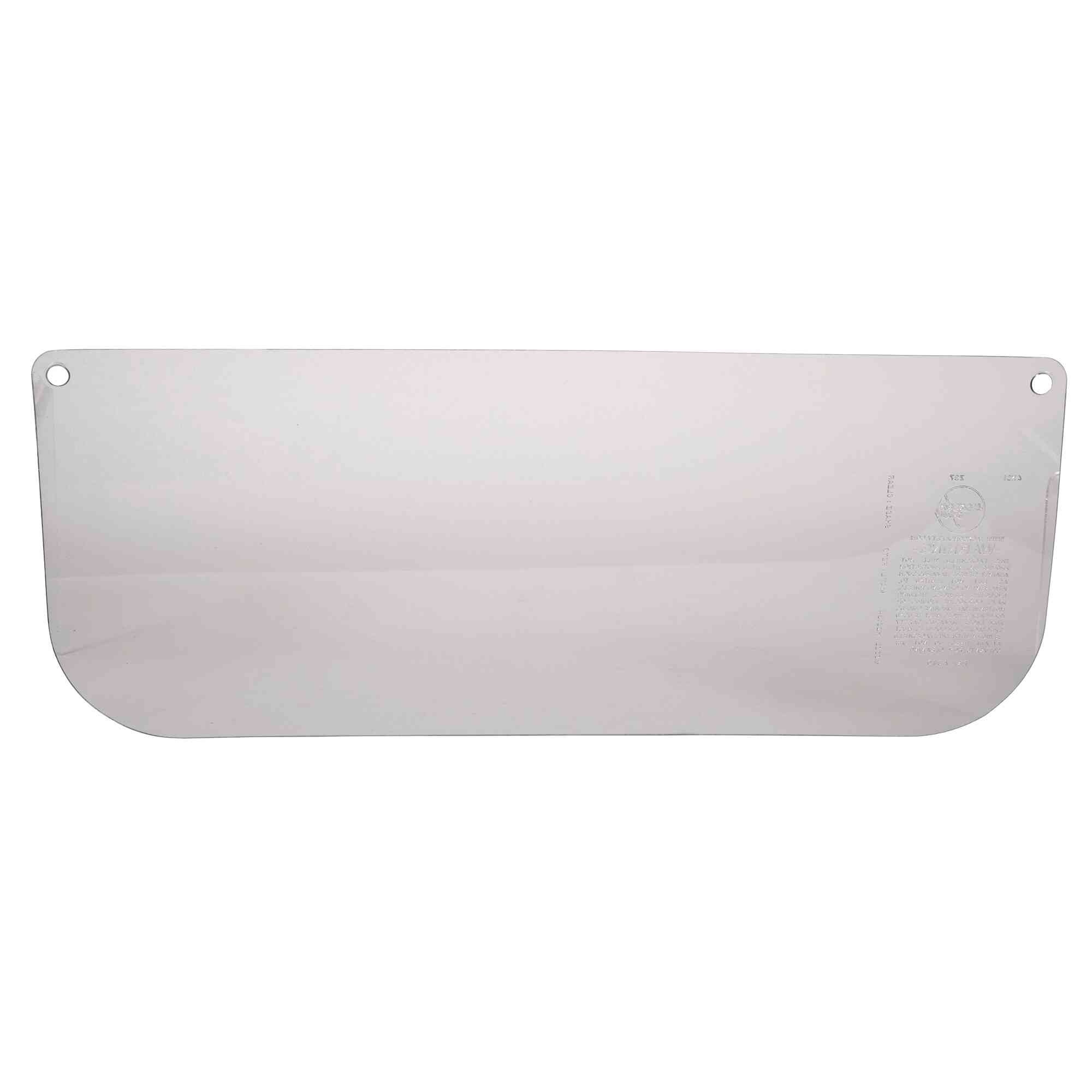 Jackson Safety® - Replacement Windows for F10 PETG Face Shields - Clear - 6" x 15.5" x .040" - N Shaped - Unbound - Model # 28765